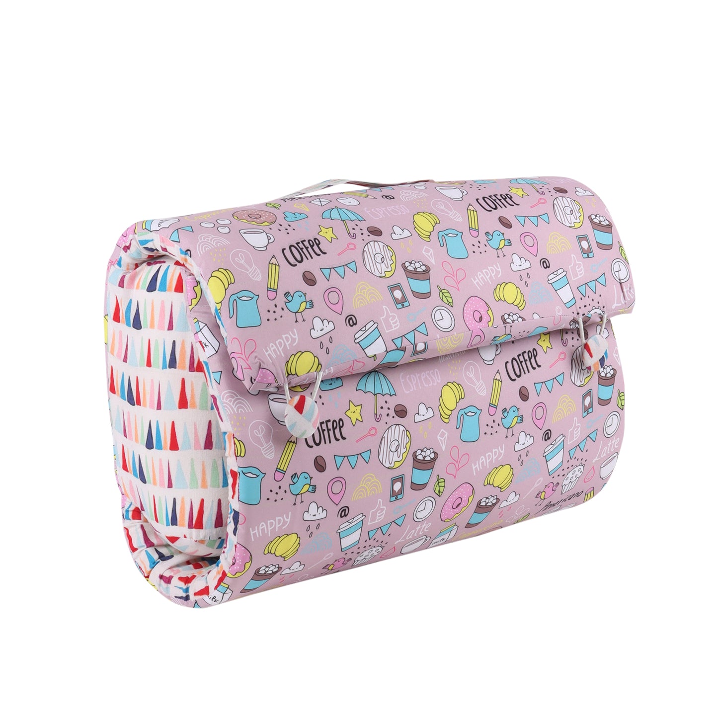 Cotton Bed in A Bag /Portable Baby Bed with pillow, Travel Bedding Set, Travel Friendly Infant Sleeping Bedding Set, Baby Sleeping Nest. Sleeping Bag for Kids Style Cofee maker
