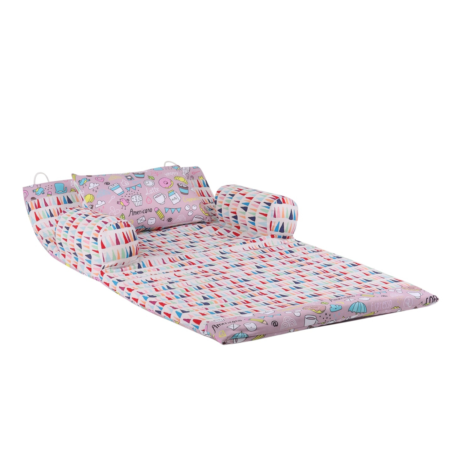 Cotton Bed in A Bag /Portable Baby Bed with pillow, Travel Bedding Set, Travel Friendly Infant Sleeping Bedding Set, Baby Sleeping Nest. Sleeping Bag for Kids Style Cofee maker