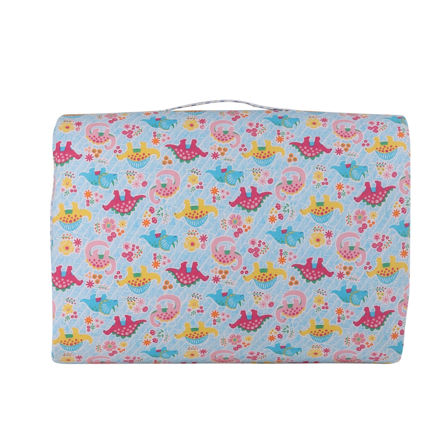 Cotton Bed in A Bag /Portable Baby Bed with pillow, Travel Bedding Set, Travel Friendly Infant Sleeping Bedding Set, Baby Sleeping Nest. Sleeping Bag for Kids Style Dino