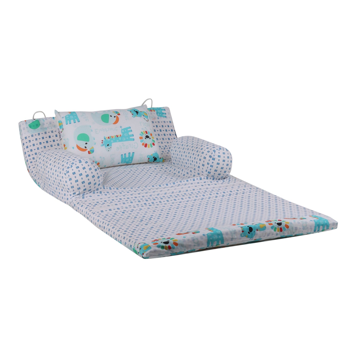 Cotton Bed in A Bag /Portable Baby Bed with pillow, Travel Bedding Set, Travel Friendly Infant Sleeping Bedding Set, Baby Sleeping Nest. Sleeping Bag for Kids Style Nos'a Arc