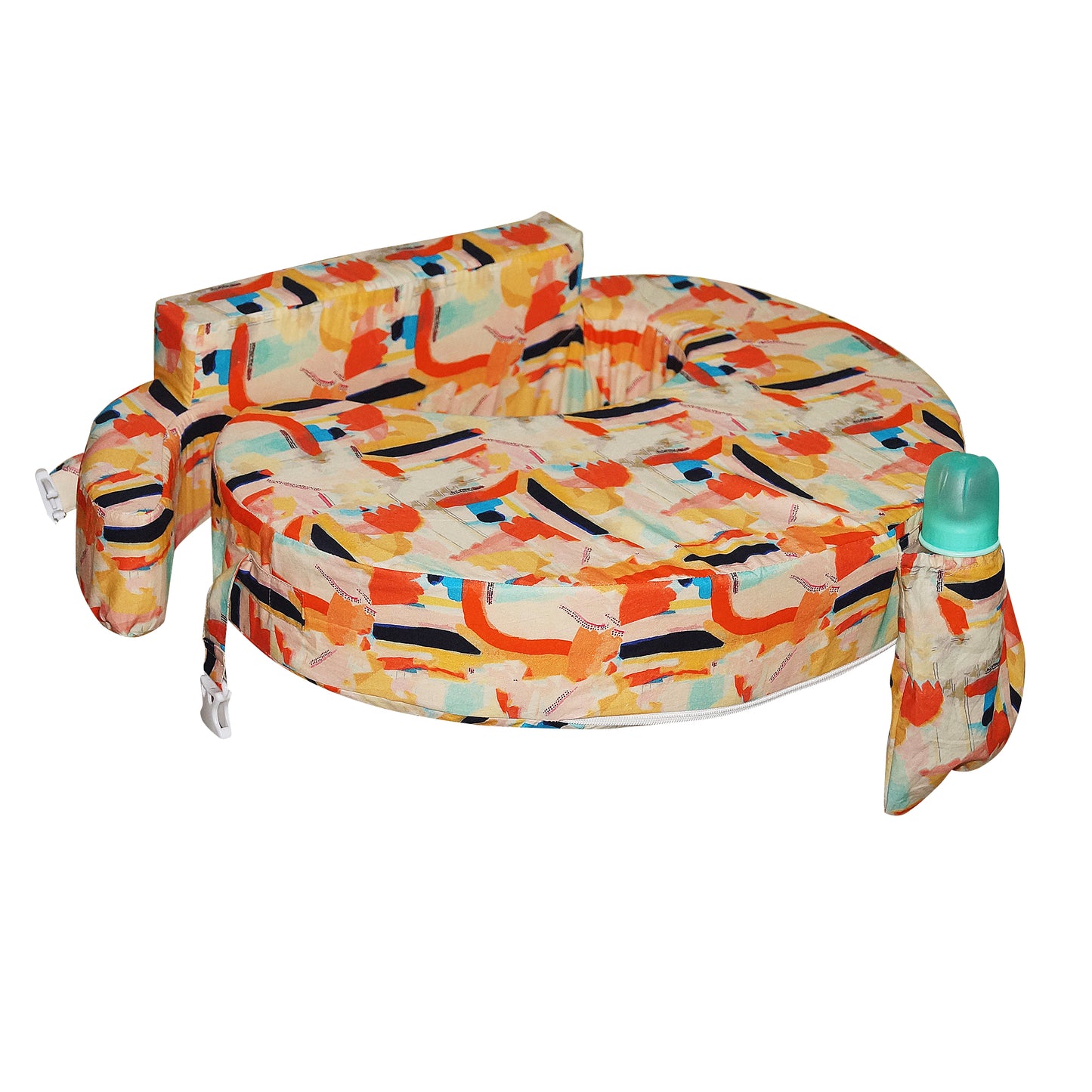 Nursing Pillow for Breastfeeding, Nursing and Posture Support with Pocket and Removable Slipcover - Ammie