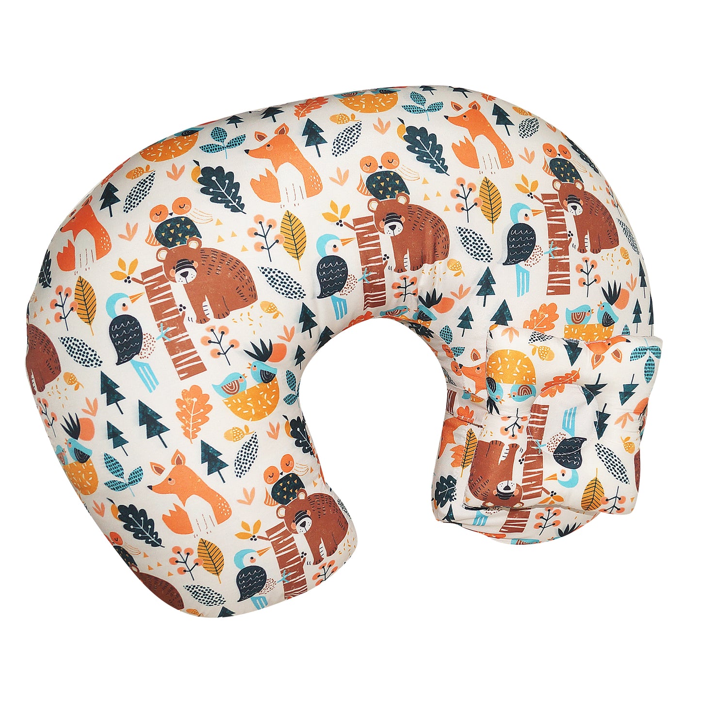 Nursing Pillow for Breastfeeding Baby, Multifunctional Breast Feeding Pillow with header, Cotton Removable Pillowcase, Style Pandora