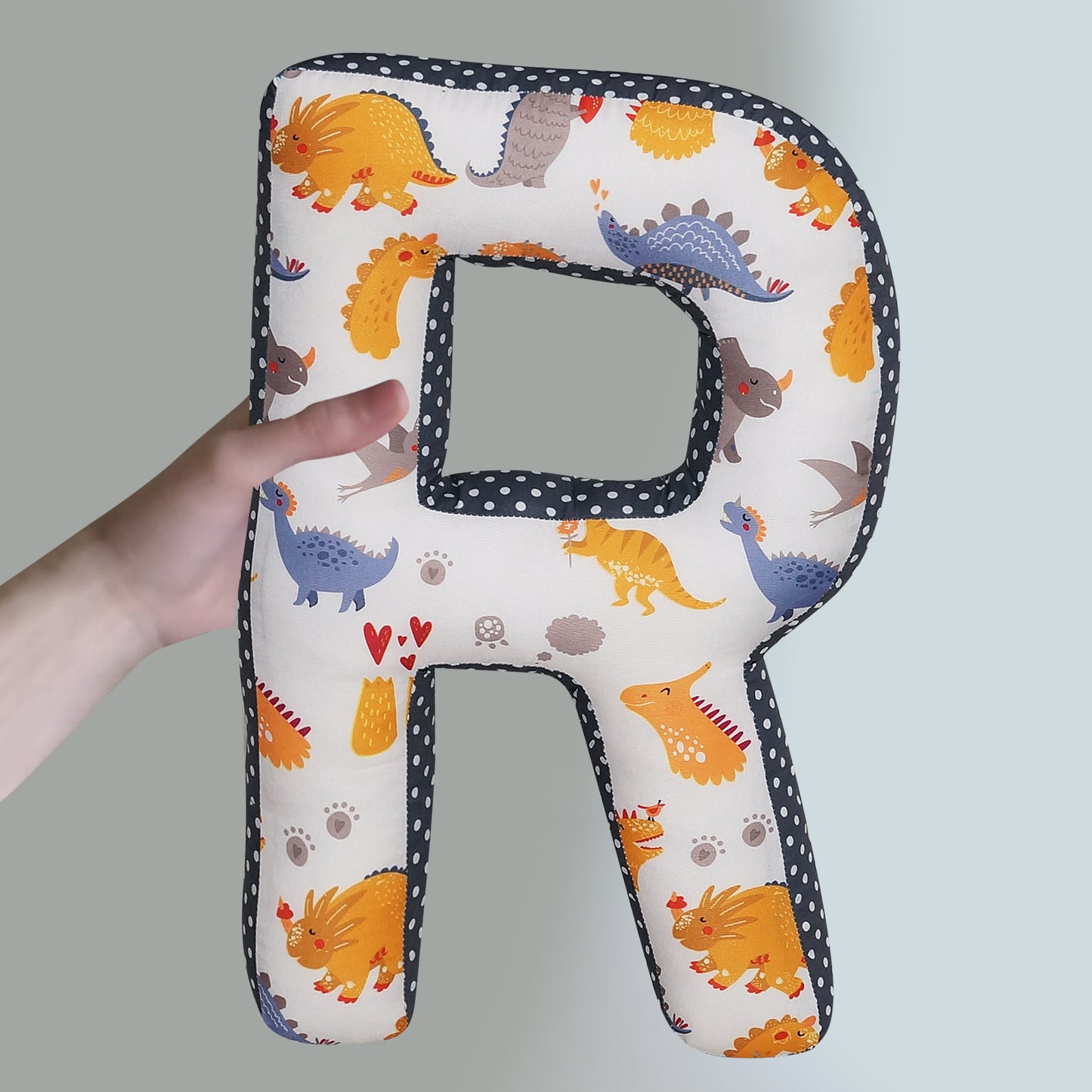 Alphabet Cushion R | Letter Pillow R | Handmade decorative Nursery BedroomSofa Couch | Letter Shape | Personalized Initial | | Wedding Birthday Gift