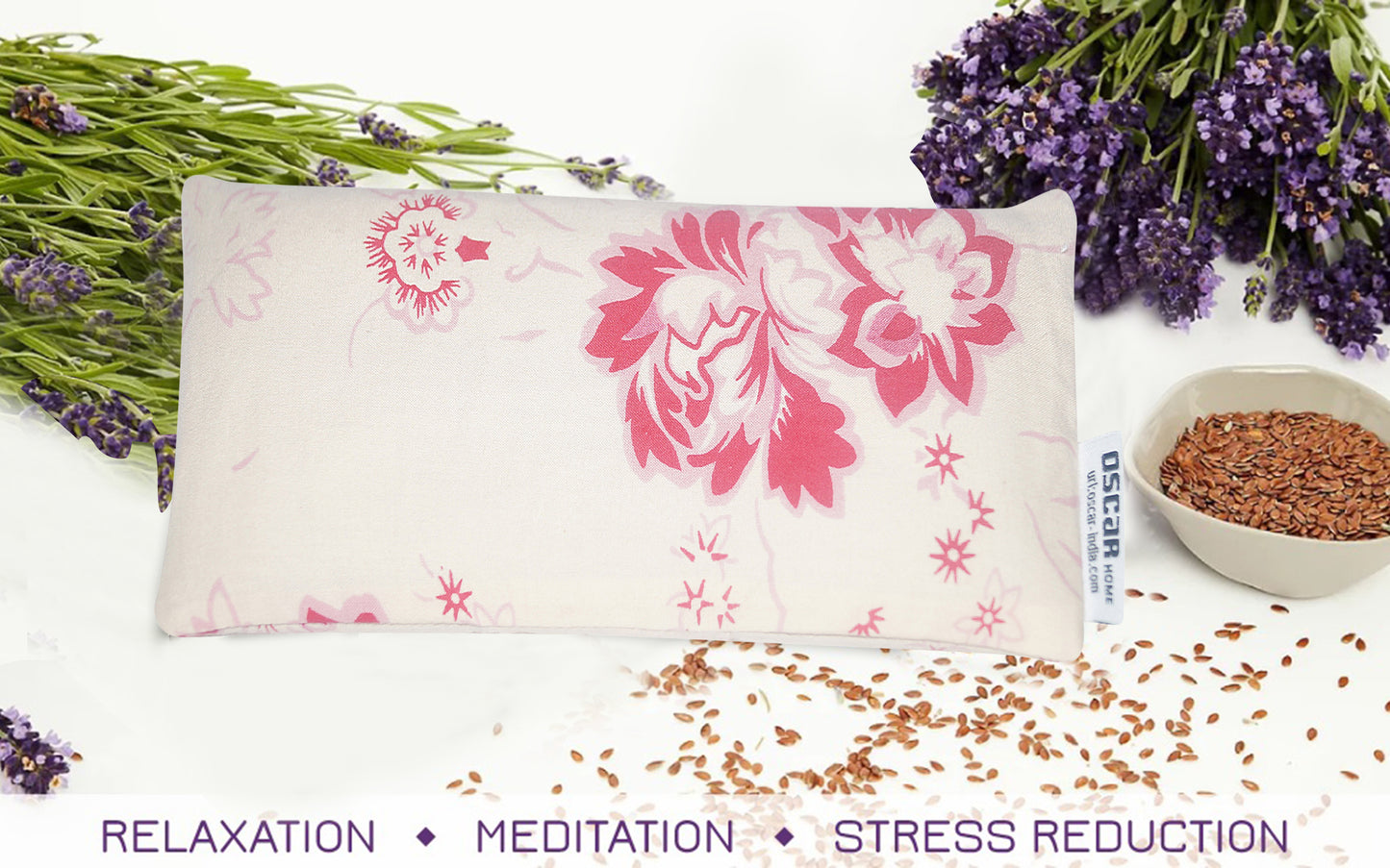 Weighted Lavender Eye Pillow|Sleeping & Meditation Mask|Yoga Eye Pillow |Lavender Aromatherapy Eye Pillow | Hot or Cold Pack| Head Ache & Insomnia Relief | Sleep mask Relaxing Gift Men & Women