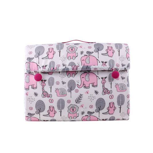 Baby portable bed or Baby Bed in a bag # PINK Elephant with pillow