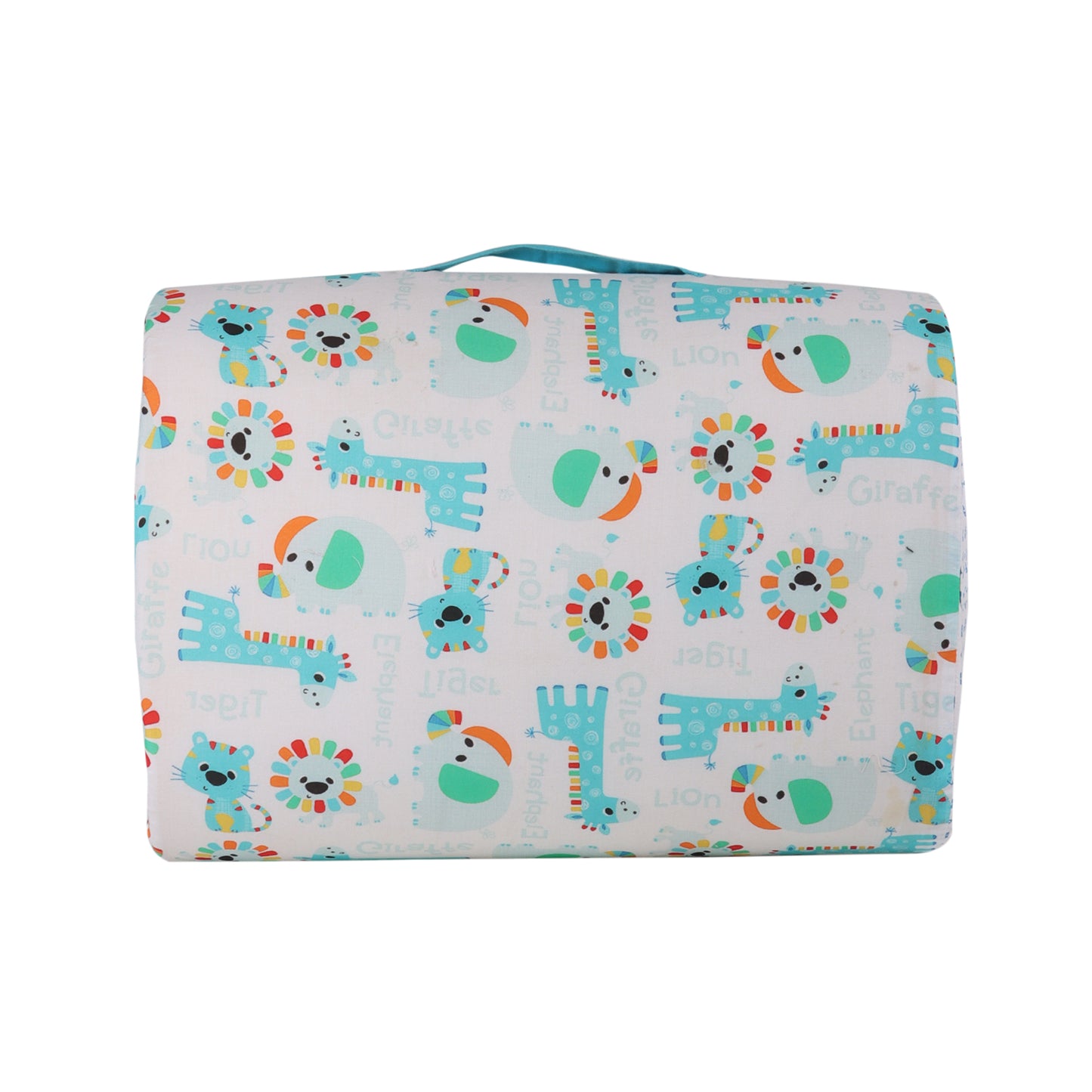 Baby portable bed or Baby Bed in a bag # Giraffe with pillow