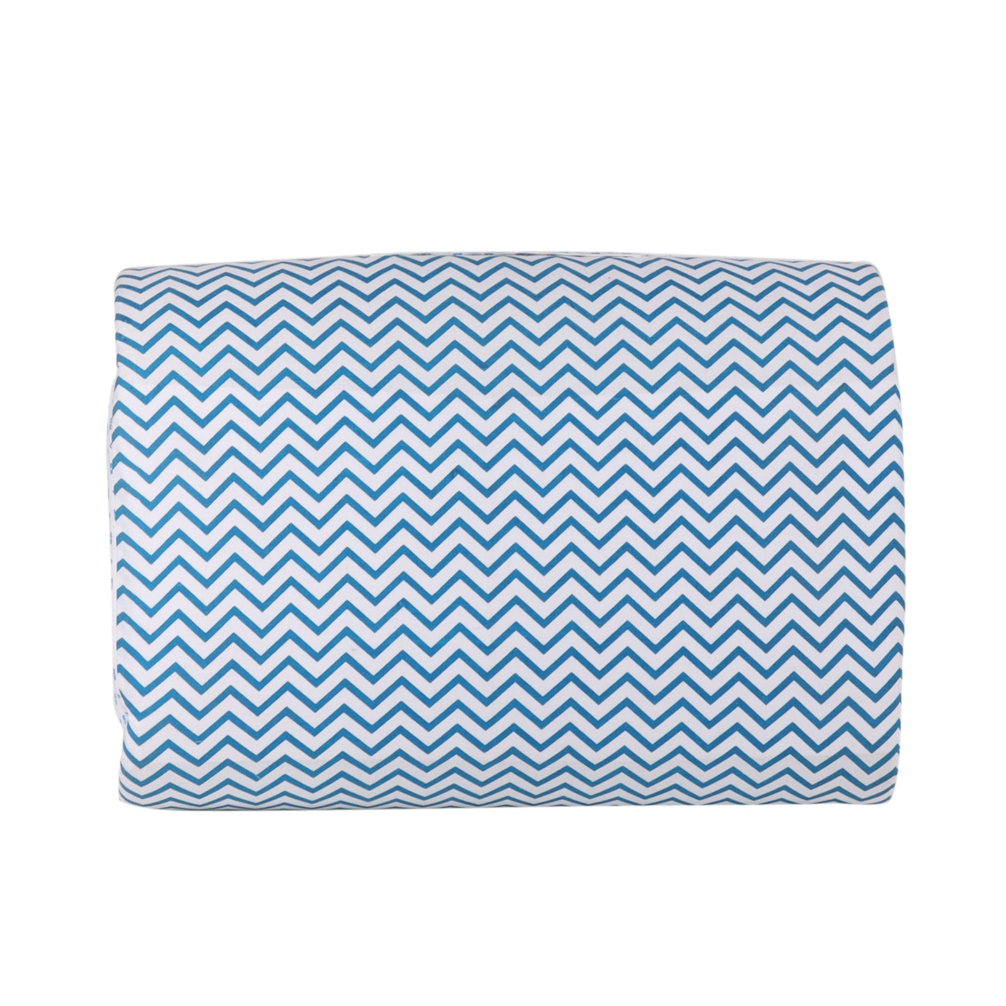 Baby portable bed or Baby Bed in a bag (Blue zig zag)