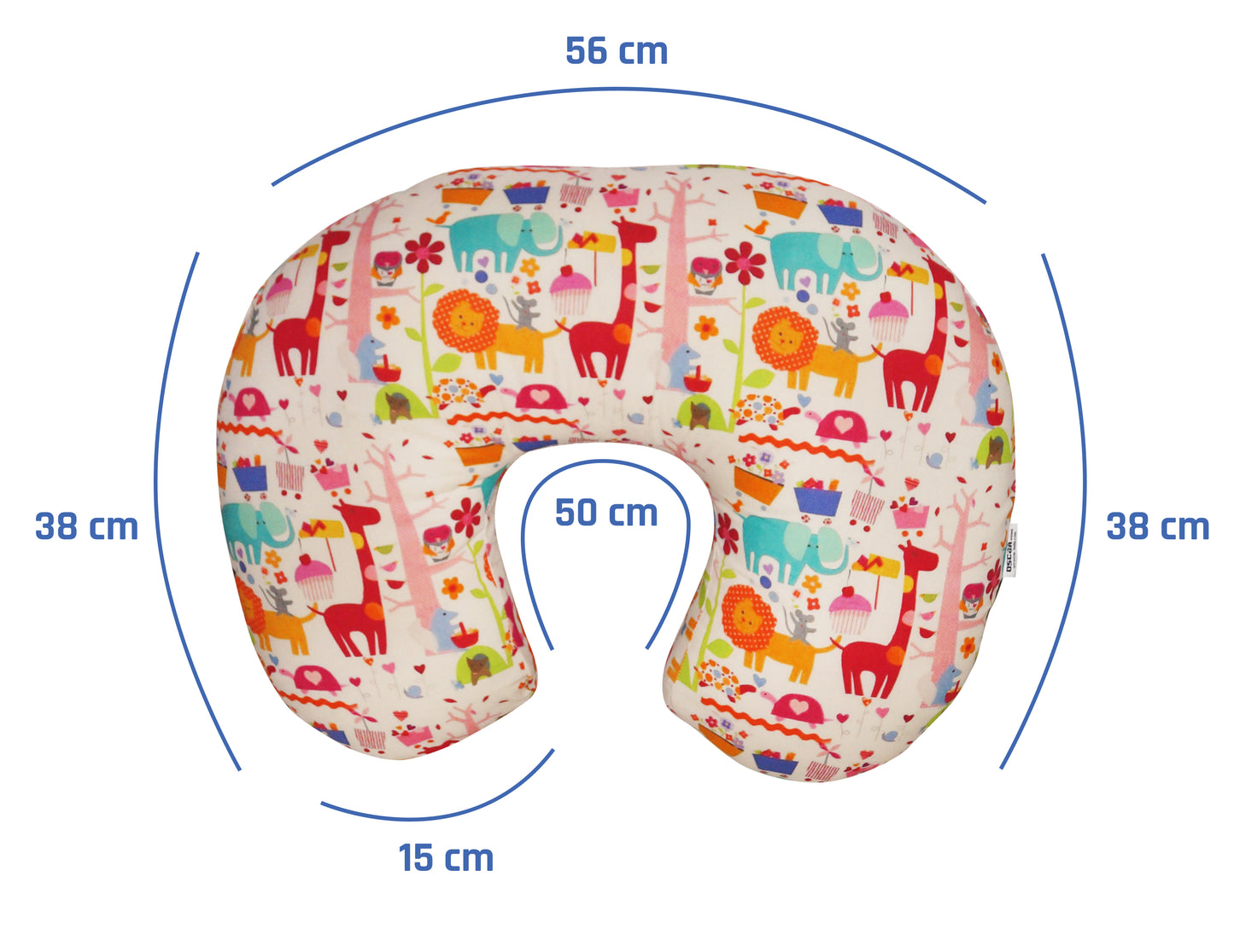 Nursing Pillow for Breastfeeding Baby, Multifunctional Breast Feeding Pillow, Cotton Removable Pillowcase, Style Giraffe