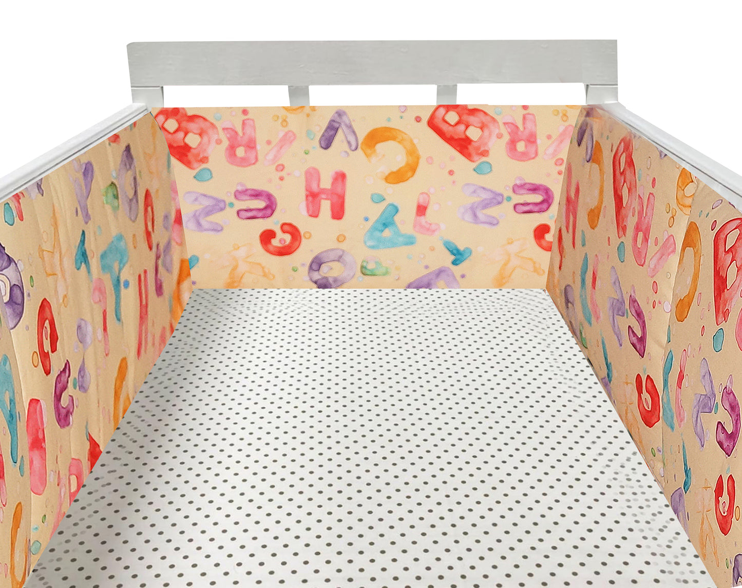 CRIB BUMPER Alphabet Product Dimensions: L 360 x W 25 cm